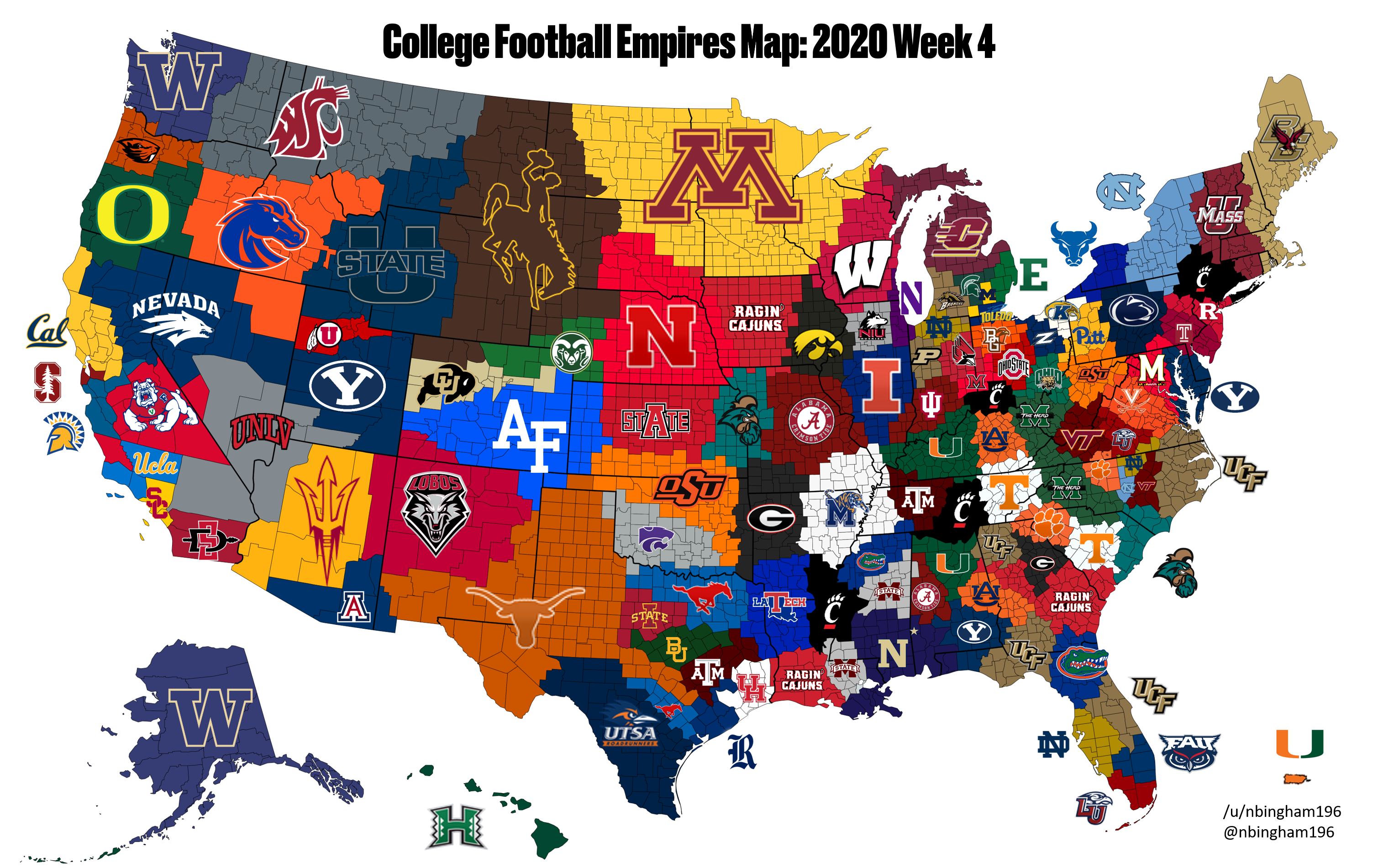 College Football Imperialism Map - Page 4 - Football - Surly Horns